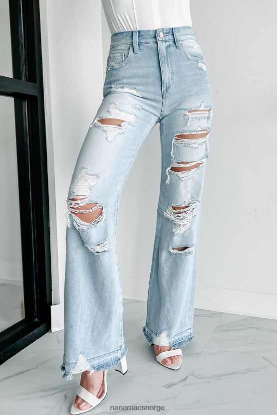 lys NanaMacs veronica high rise distressed vintage flare jeans 402NJ03402