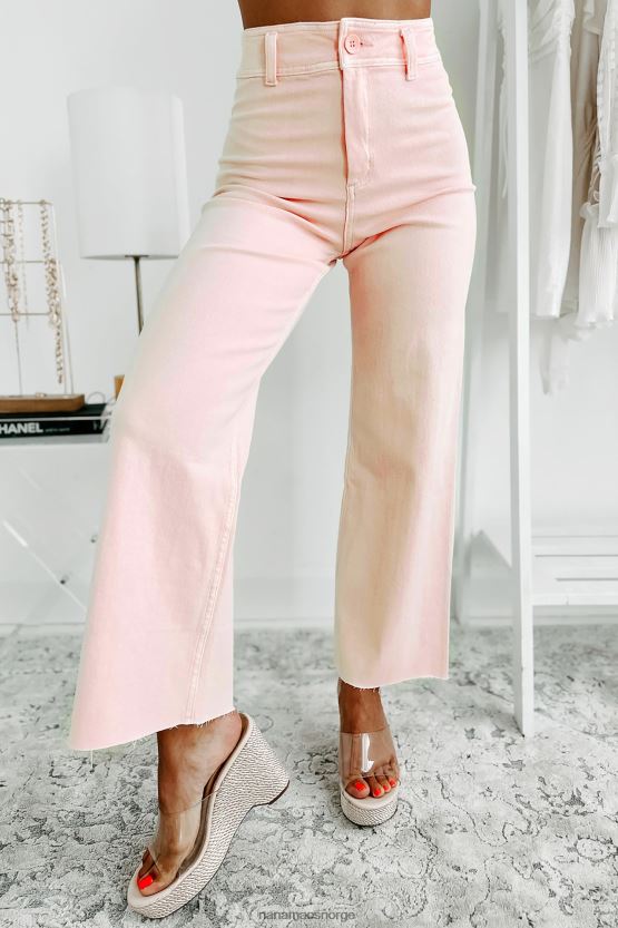 lyserosa NanaMacs forblir ekte wide leg jeans 402NJ03374