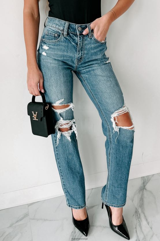 medium NanaMacs chamberlin high rise distressed eunina dad jeans 402NJ03422