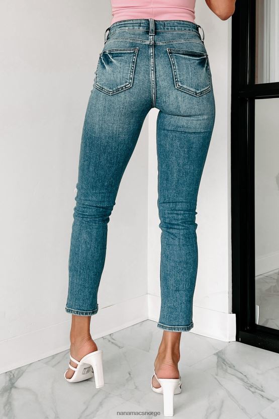 medium NanaMacs dårlig innflytelse mid-rise distressed slim fit eunina jeans 402NJ03488