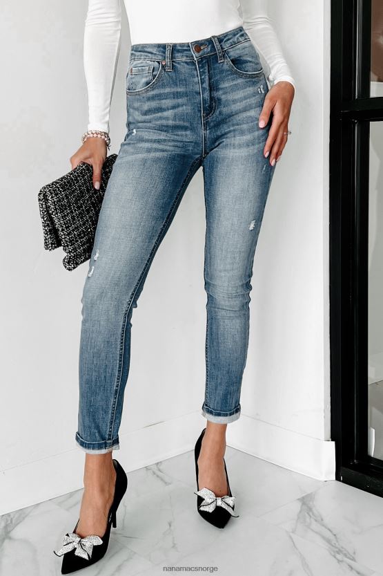 medium NanaMacs dexter mellomhøye skinny risen jeans 402NJ03494