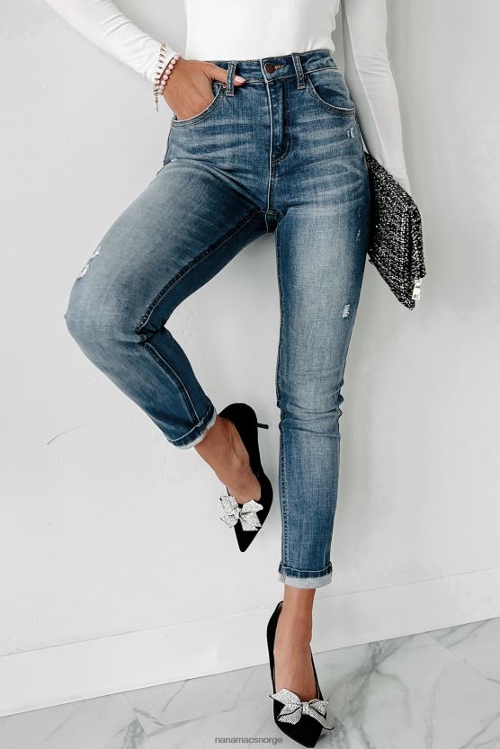 medium NanaMacs dexter mellomhøye skinny risen jeans 402NJ03494