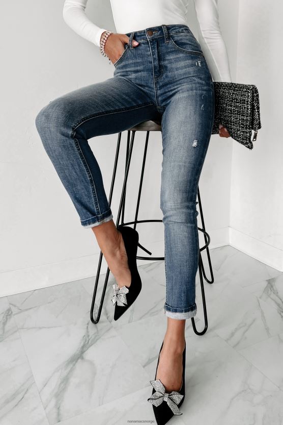 medium NanaMacs dexter mellomhøye skinny risen jeans 402NJ03494