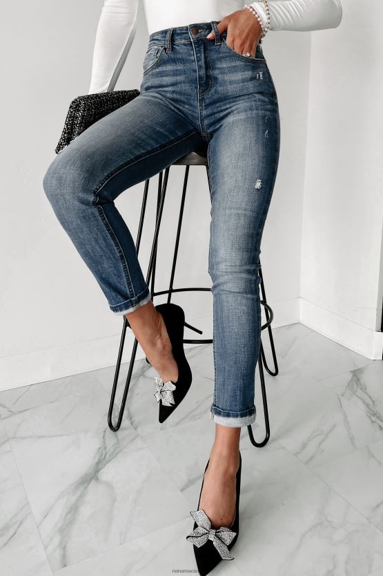 medium NanaMacs dexter mellomhøye skinny risen jeans 402NJ03494