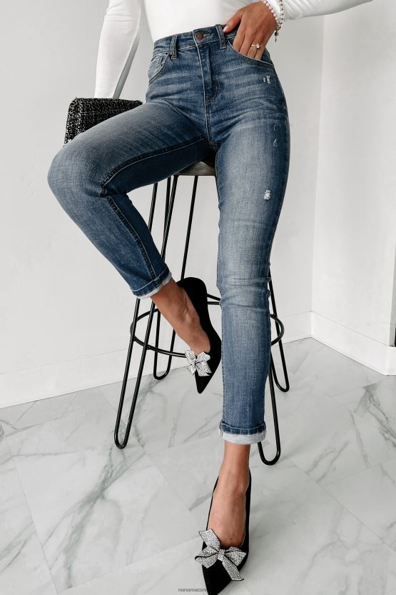 medium NanaMacs dexter mellomhøye skinny risen jeans 402NJ03494