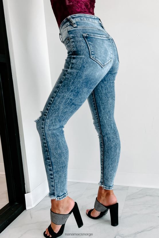 medium NanaMacs går videre høye kancan distressed jeans 402NJ03434