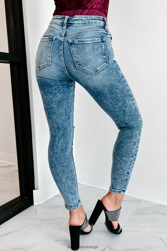 medium NanaMacs går videre høye kancan distressed jeans 402NJ03434