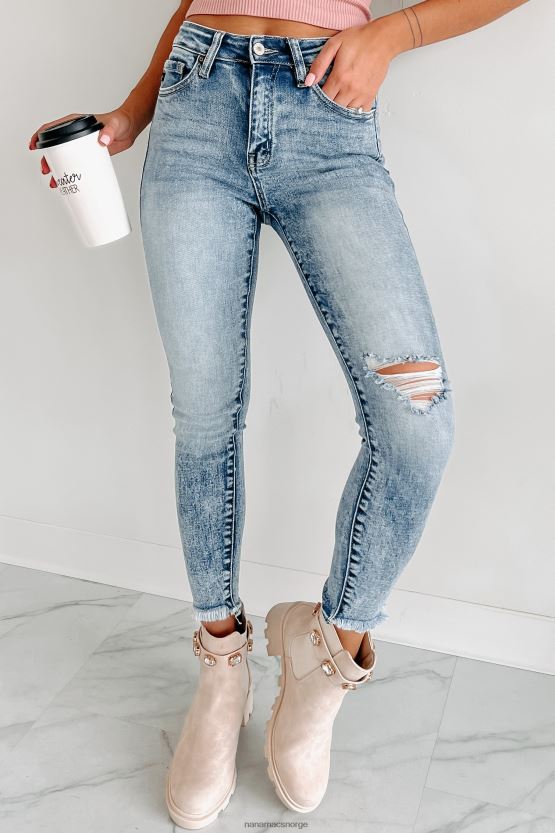 medium NanaMacs går videre høye kancan distressed jeans 402NJ03434