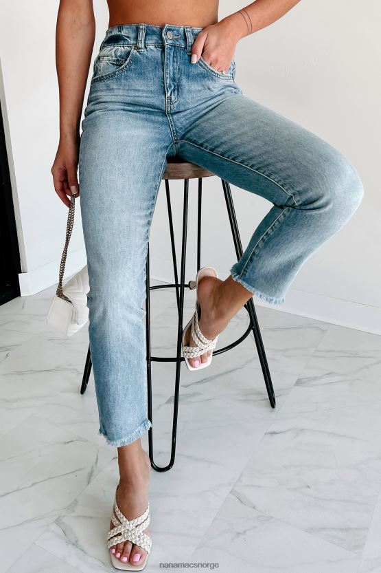 medium NanaMacs midt på veien høyhus ikke-distressed rewash mom jeans 402NJ03435