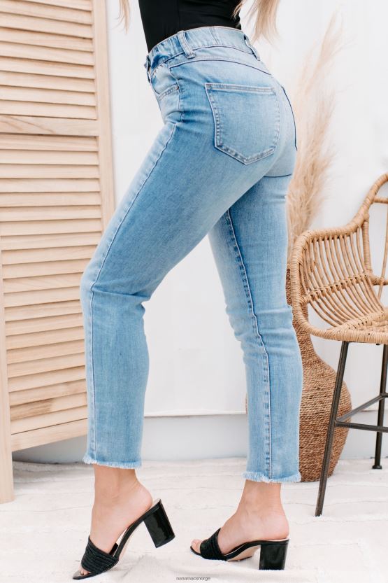 medium NanaMacs midt på veien høyhus ikke-distressed rewash mom jeans 402NJ03435