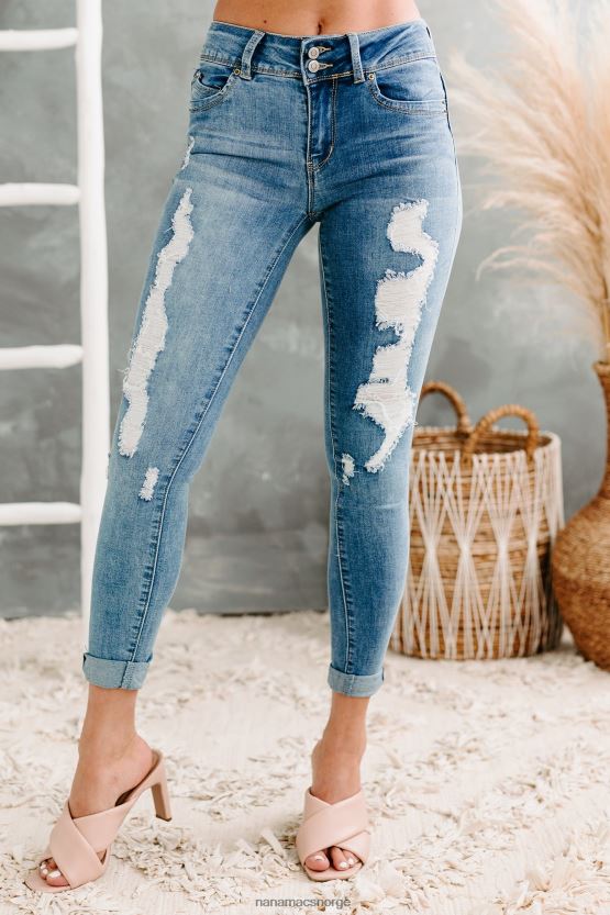 medium NanaMacs nolen dobbelknapper distressed skinny ymi jeans 402NJ03506