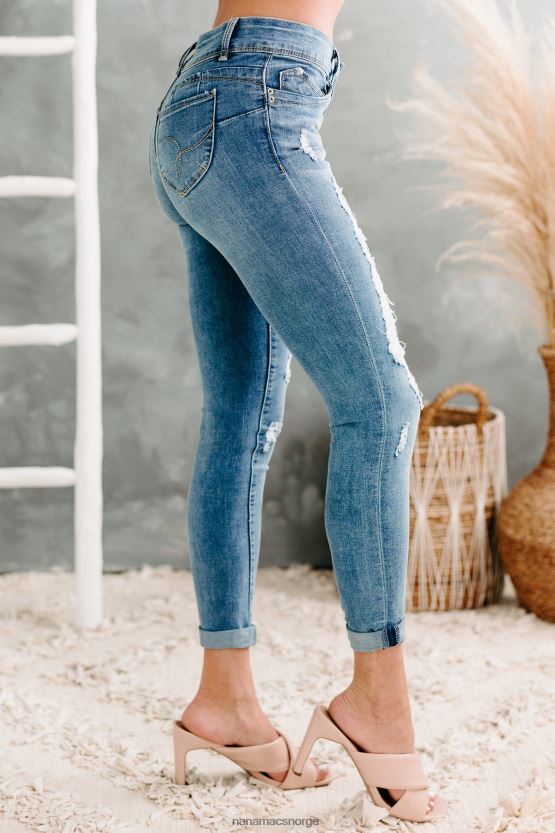 medium NanaMacs nolen dobbelknapper distressed skinny ymi jeans 402NJ03506
