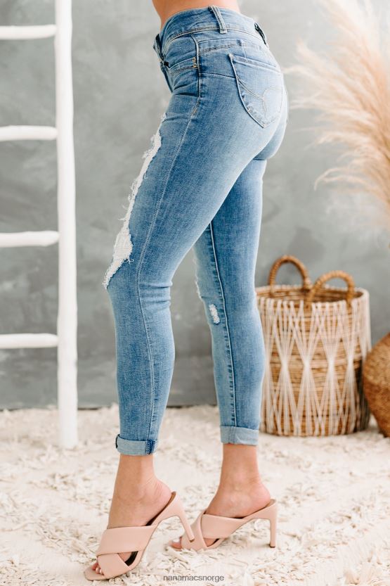 medium NanaMacs nolen dobbelknapper distressed skinny ymi jeans 402NJ03506