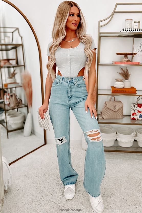 medium NanaMacs samie high rise distressed wide leg jeans 402NJ03475