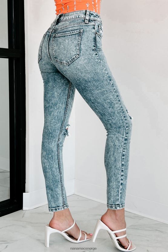 medium NanaMacs strengt casual mid-rise distressed eunina skinny jeans 402NJ03492