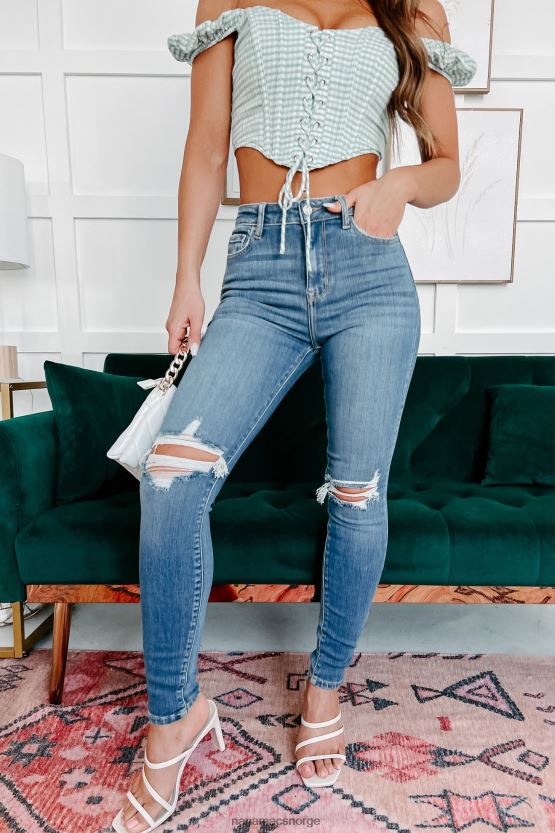 medium denim NanaMacs rasle buret høye cello skinny jeans 402NJ03400