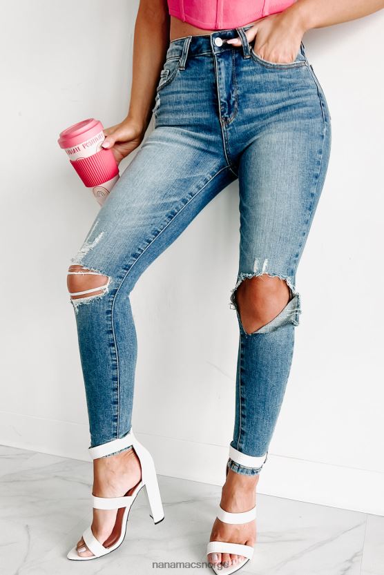 middels lys NanaMacs rochester dreams mid rise spesielle en skinny jeans 402NJ03498