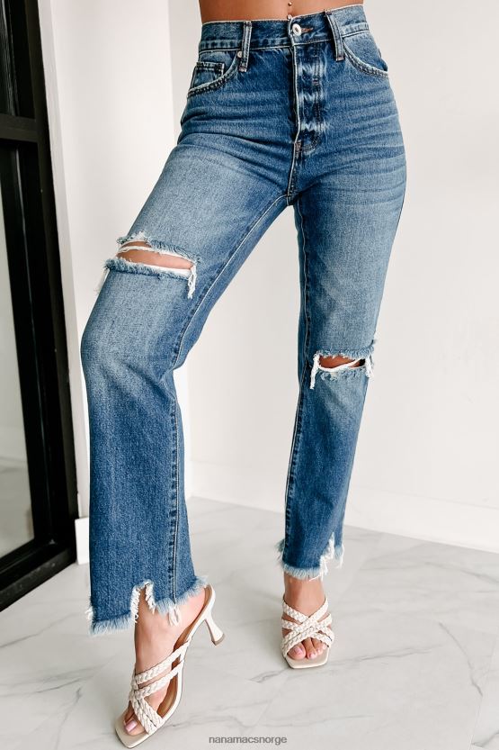 middels lys NanaMacs tid til å kaste bort middels høye rette ben spesial en jeans 402NJ03485