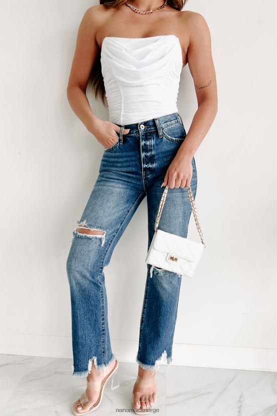 middels lys NanaMacs tid til å kaste bort middels høye rette ben spesial en jeans 402NJ03485