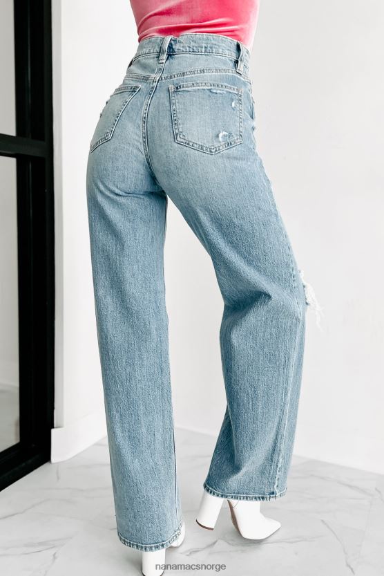 middels vask NanaMacs skater girl wide leg eunina jeans 402NJ03423