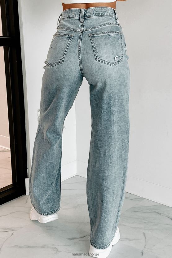 middels vask NanaMacs skater girl wide leg eunina jeans 402NJ03423