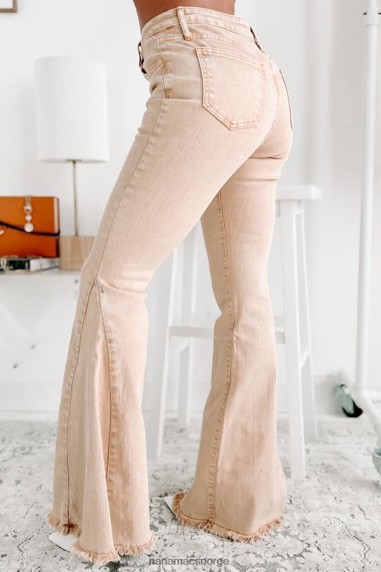 sand NanaMacs min egen tid mid-rise blussede jeans 402NJ03512
