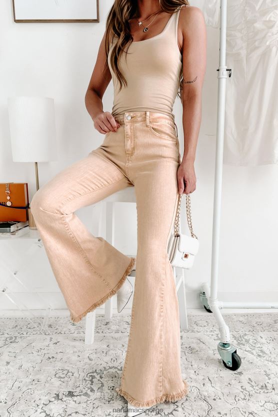 sand NanaMacs min egen tid mid-rise blussede jeans 402NJ03512