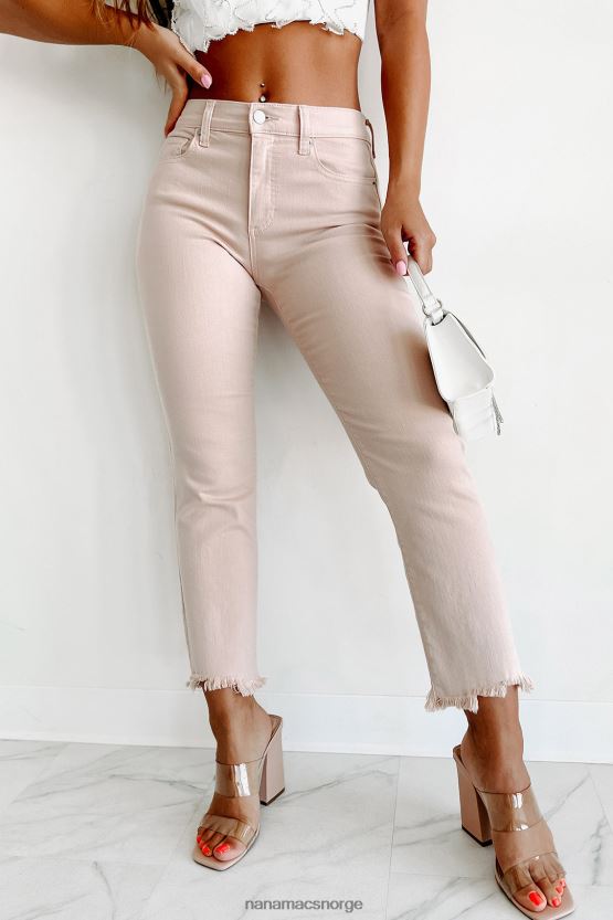 støvete rosa NanaMacs ikke din baby non distressed mid rise jeans 402NJ03017