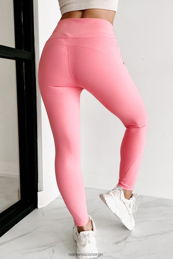 rosa NanaMacs personlig beste leggings med høy midje sidelomme 402NJ03351