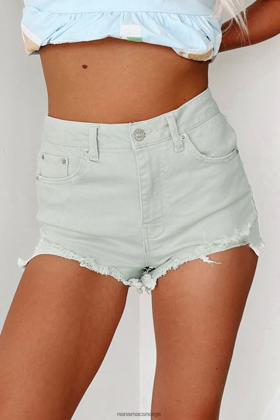 blad NanaMacs enestående distressed high-rise shorts 402NJ02930
