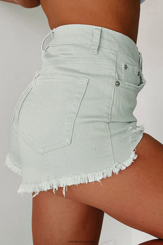 blad NanaMacs enestående distressed high-rise shorts 402NJ02930