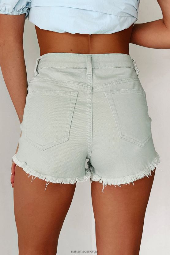 blad NanaMacs enestående distressed high-rise shorts 402NJ02930