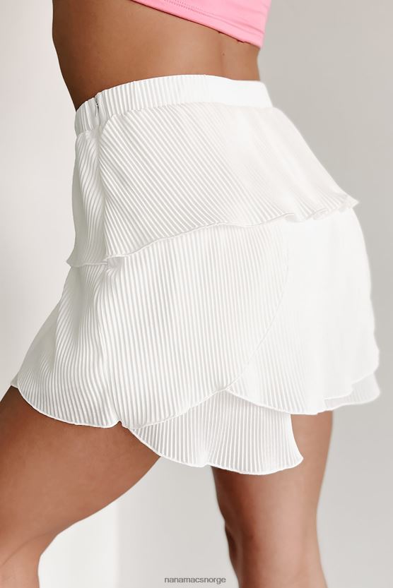 elfenbein NanaMacs trollbindende søte, lagdelte, kamskjellerte shorts 402NJ02733