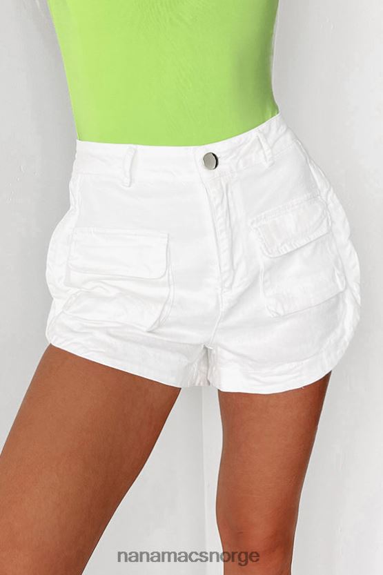 hvit NanaMacs gjennom tankene cargo shorts 402NJ02796