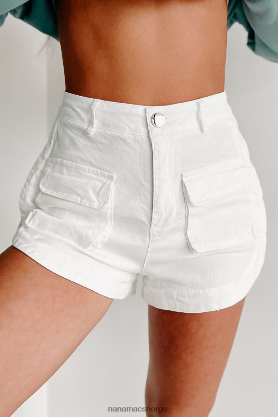hvit NanaMacs gjennom tankene cargo shorts 402NJ02796