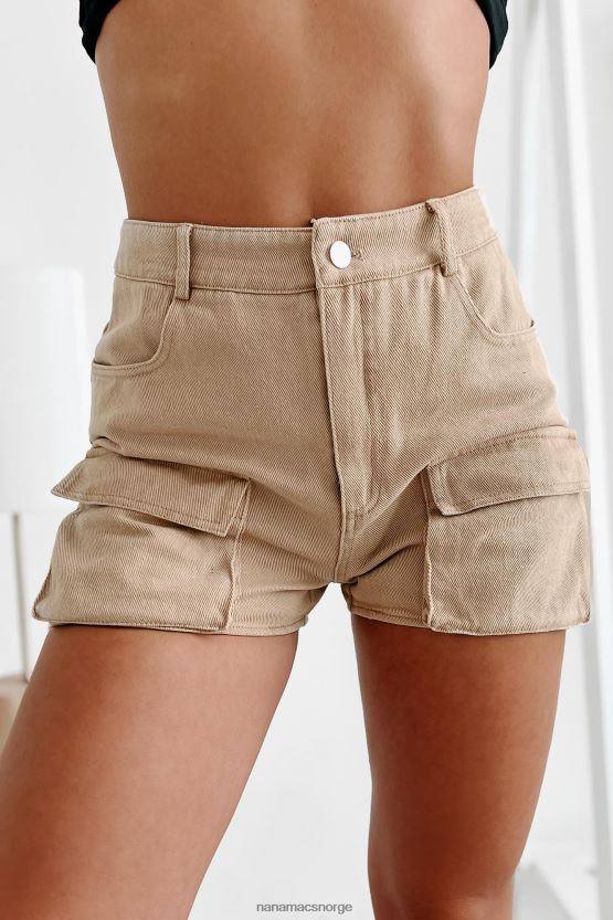 kaki NanaMacs mulighetenes hage cargo-shorts 402NJ02732