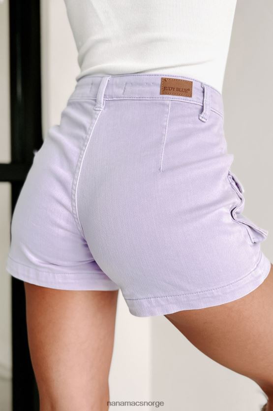 lavendel NanaMacs søt oppførsel judy blå cargo lomme shorts 402NJ02798