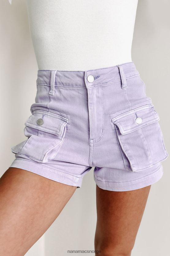 lavendel NanaMacs søt oppførsel judy blå cargo lomme shorts 402NJ02798