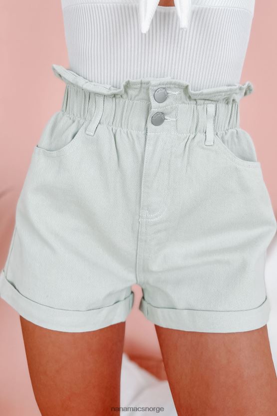 lett salvie NanaMacs lett inn i det høye mansjett paperbag shorts 402NJ02861