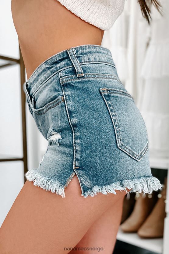 medium NanaMacs utvilsomt minner cello høy rise frynsete hem shorts 402NJ02946