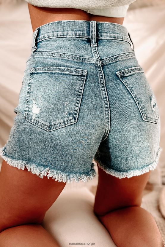 middels lys NanaMacs kinley high rise sneak peek distressed shorts 402NJ02971