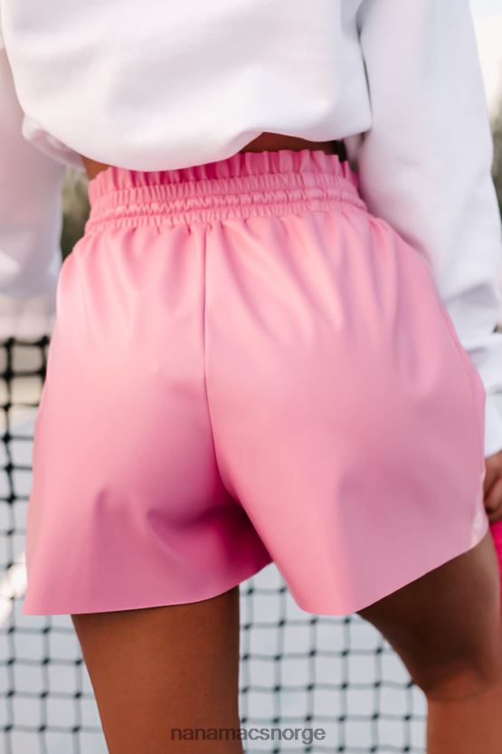 rosa NanaMacs jager spenningen shorts med snøring i imitert skinn 402NJ02842