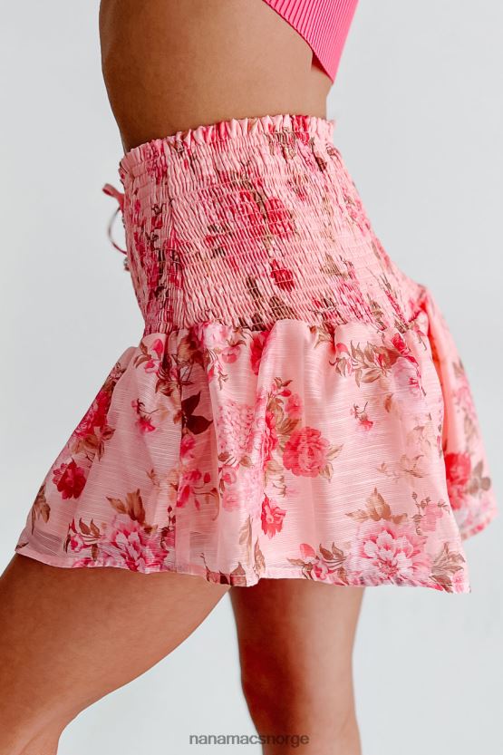 rosa multi NanaMacs hverdagsdrømmer smocked floral shorts 402NJ02810