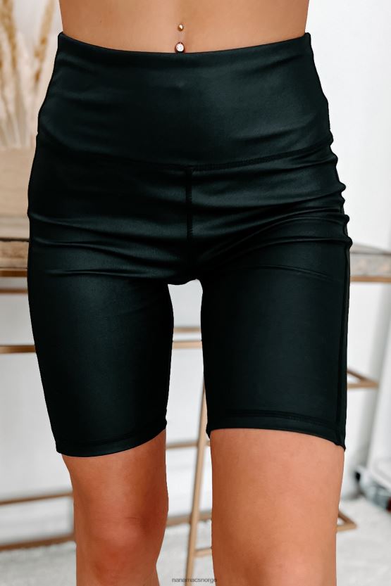 svart NanaMacs utfordre meg bikershorts med høy midje 402NJ03366