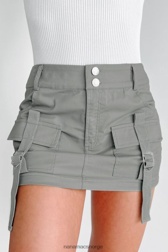 grå NanaMacs få ting til å skje cargo mini skjørt 402NJ03190