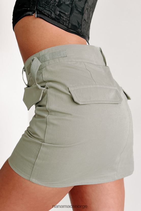 militærgrønn NanaMacs lisa bruksskjørt 402NJ03177