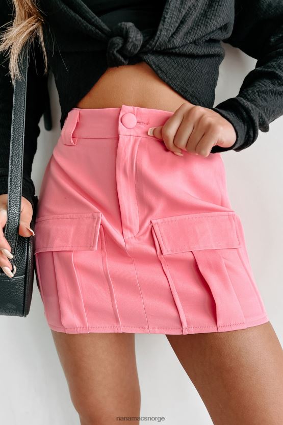 rosa NanaMacs bedre nå cargo lomme mini skjørt 402NJ03161