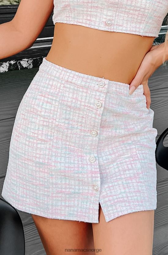 rosa NanaMacs cotton candy dreams tweed miniskjørt 402NJ01614