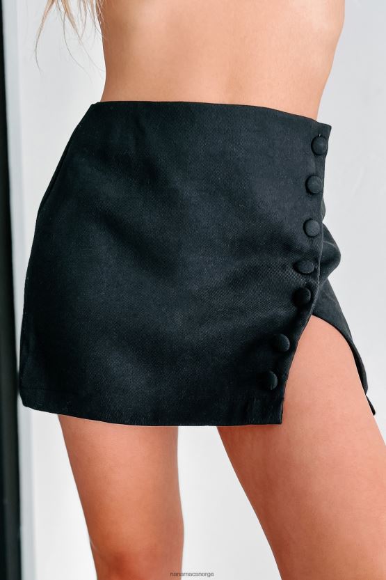 svart NanaMacs dagen vi møtte knapp detalj miniskjørt 402NJ03208