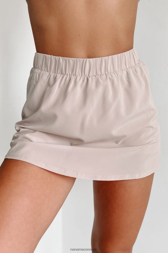 taupe NanaMacs spiller gjennom aktivt skjørt 402NJ02725